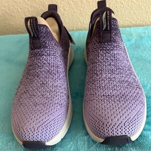 Skechers Women's Lavender Knit Slip-On Sneakers